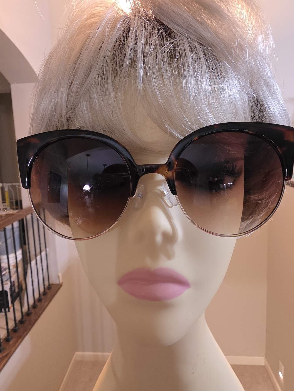 Oversized Sunglasses in Brown & Black Like New